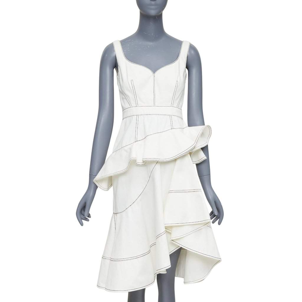 Alexander McQueen 610635QMAAU9005 Beige Cotton Fair condition - Front View