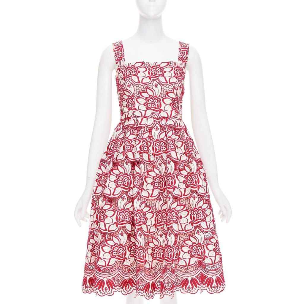 Dolce & Gabbana Red Cotton Dress Red Cotton Very good condition - Front View