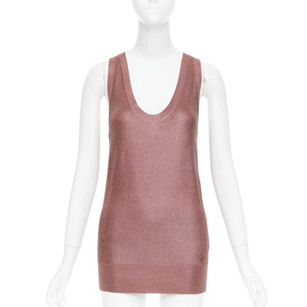 Gucci Pink Viscose Knitwear Pink Viscose Very good condition - Front View