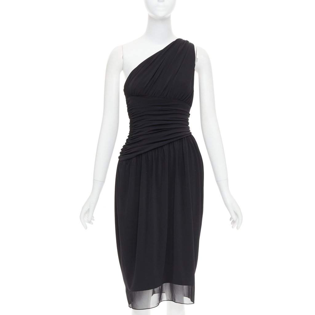 Vera Wang Black Polyester Dress Black Polyester Very good condition - Front View