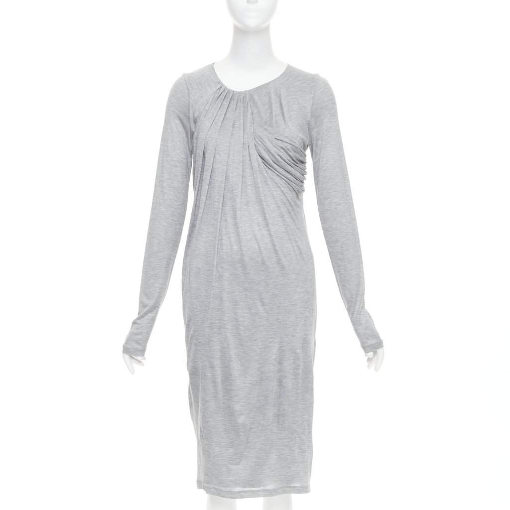 Fendi Grey Polyester Dress Grey Polyester Very good condition - Front View