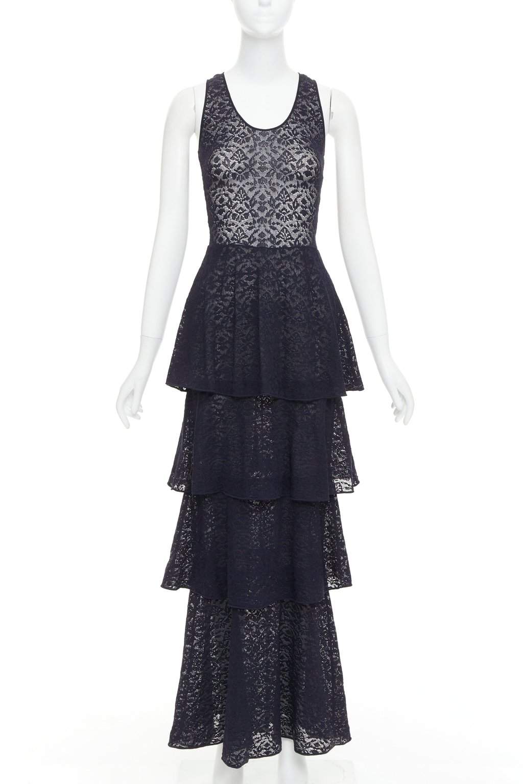 Stella McCartney Navy Polyester Dress Navy Polyester Fair condition - Front View