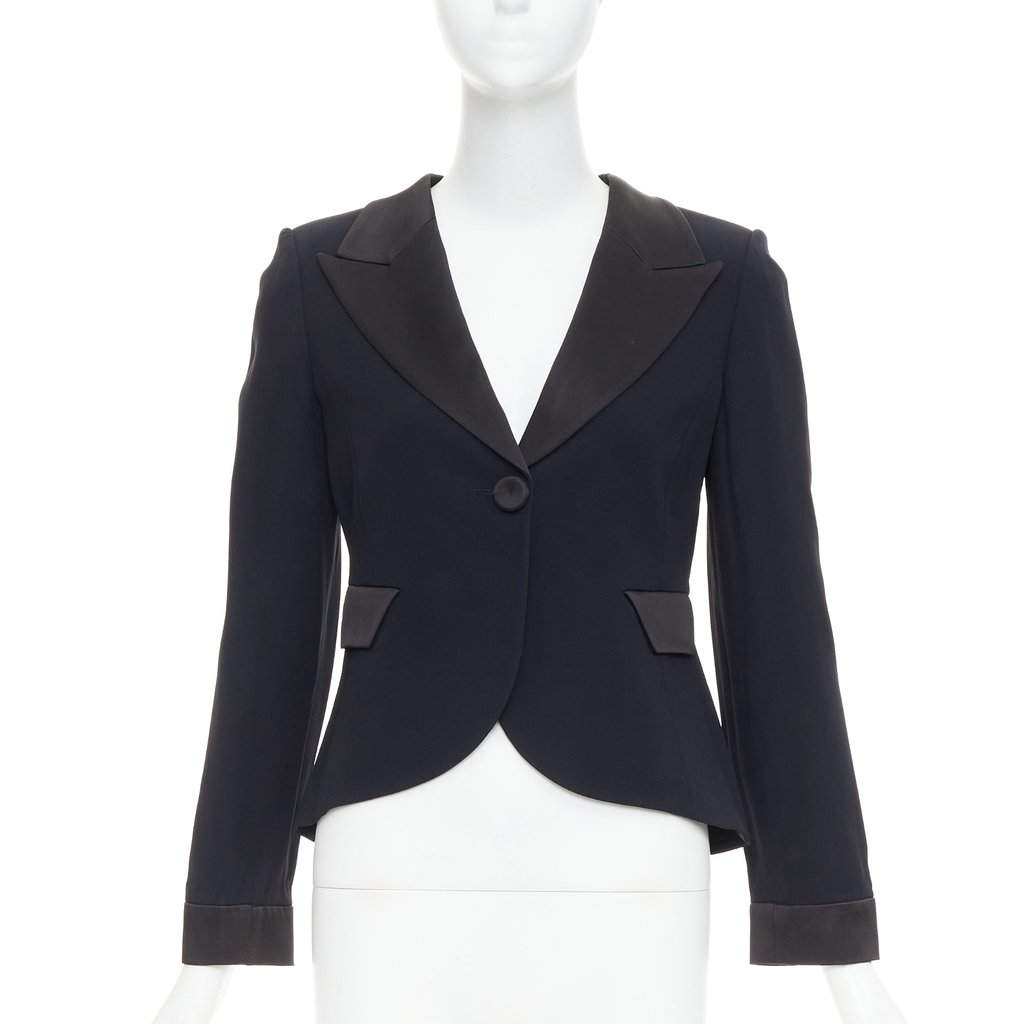 Emporio Armani Black Jacket Black Very good condition - Front View