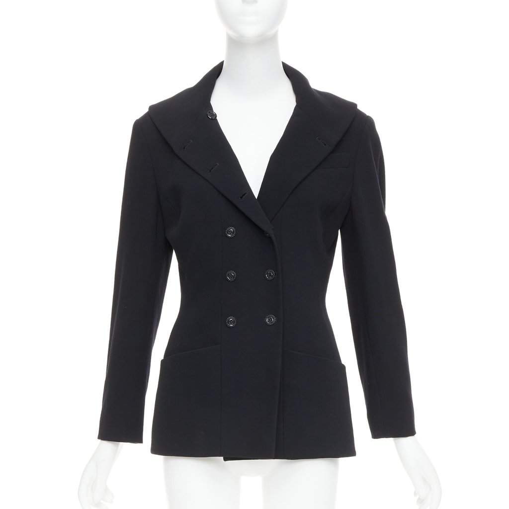 Karl Lagerfeld Black Wool Jacket Black Wool Very good condition - Front View