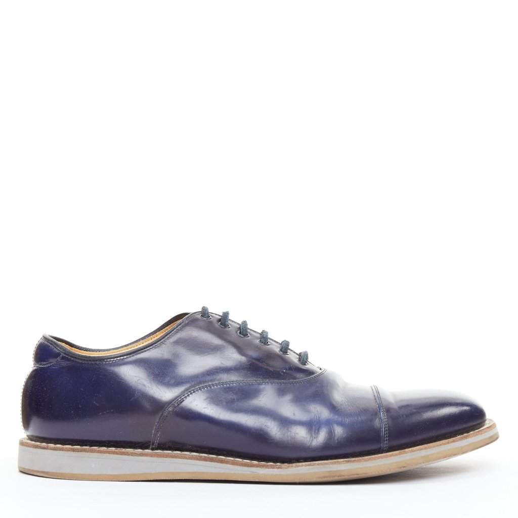 Church's Hirst Navy Leather Fair condition - Front View