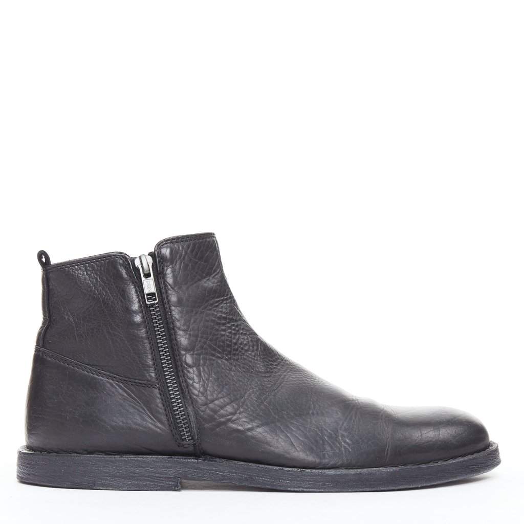 Ann Demeulemeester Black Leather Boots Black Leather Good condition - Front View