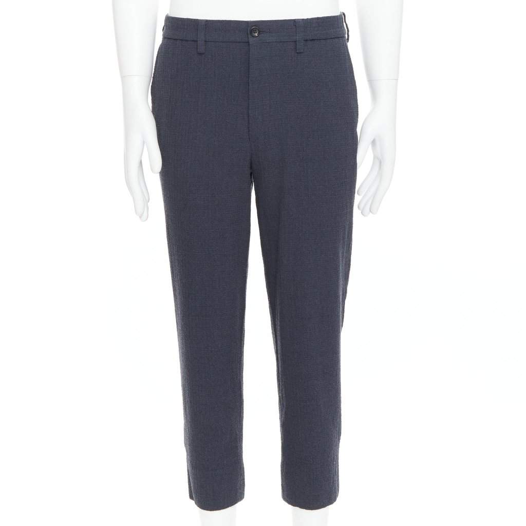 Issey Miyake Contrast Joggers Grey Wool Very good condition - Front View