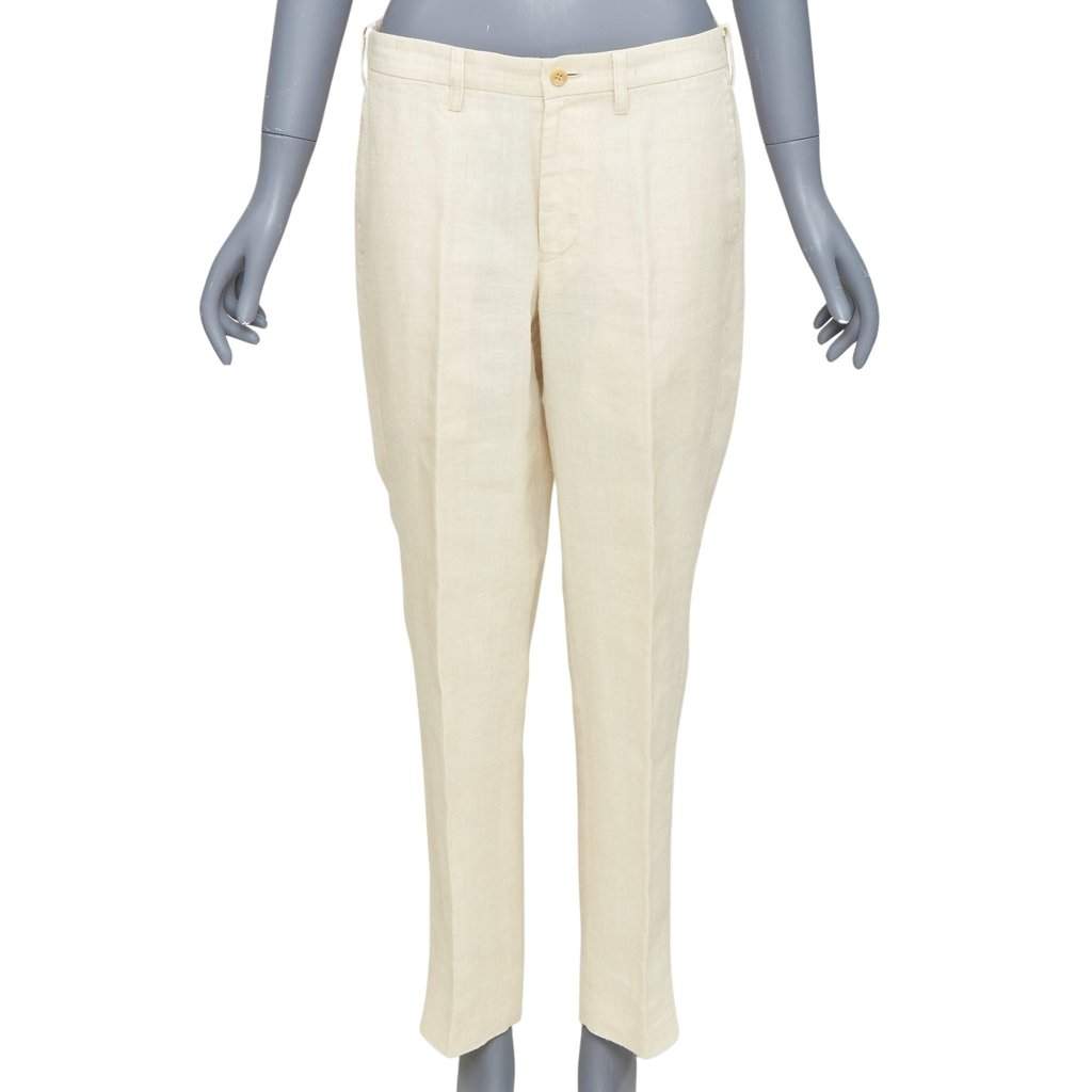 Issey Miyake Ecru Trouser Beige Very good condition - Front View