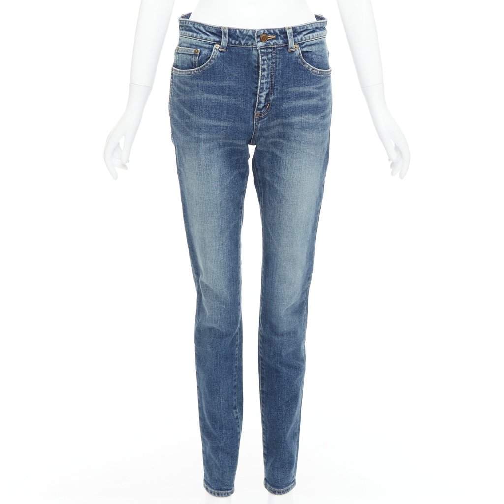 Saint Laurent D05 Blue Polyester Very good condition - Front View