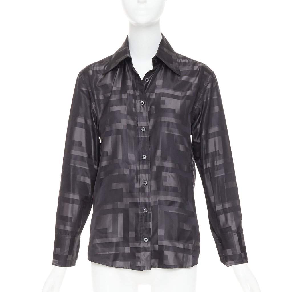 Gucci Black Silk Top Black Silk Very good condition - Front View
