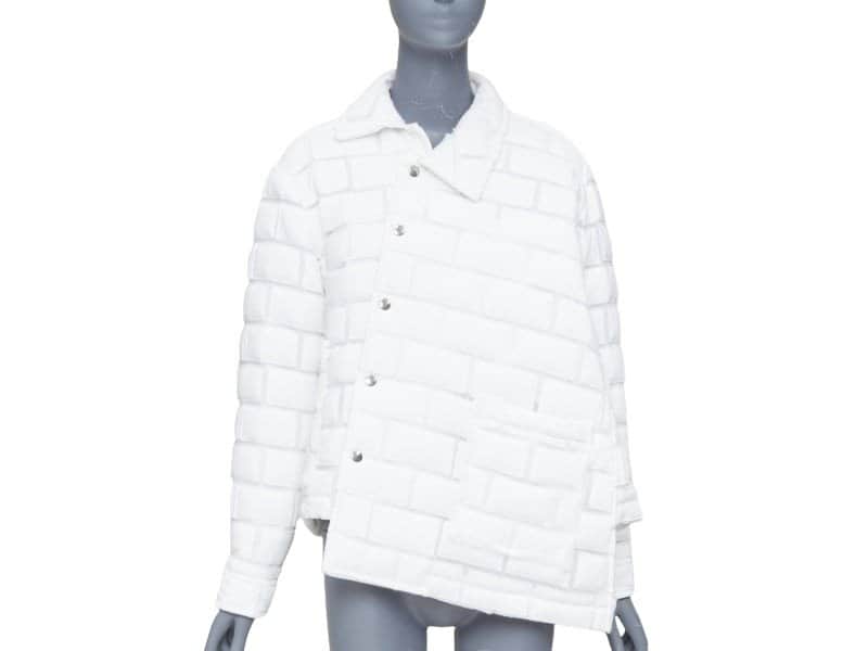 Comme Des Garcons White Polyester Coat White Polyester Good condition - Front View