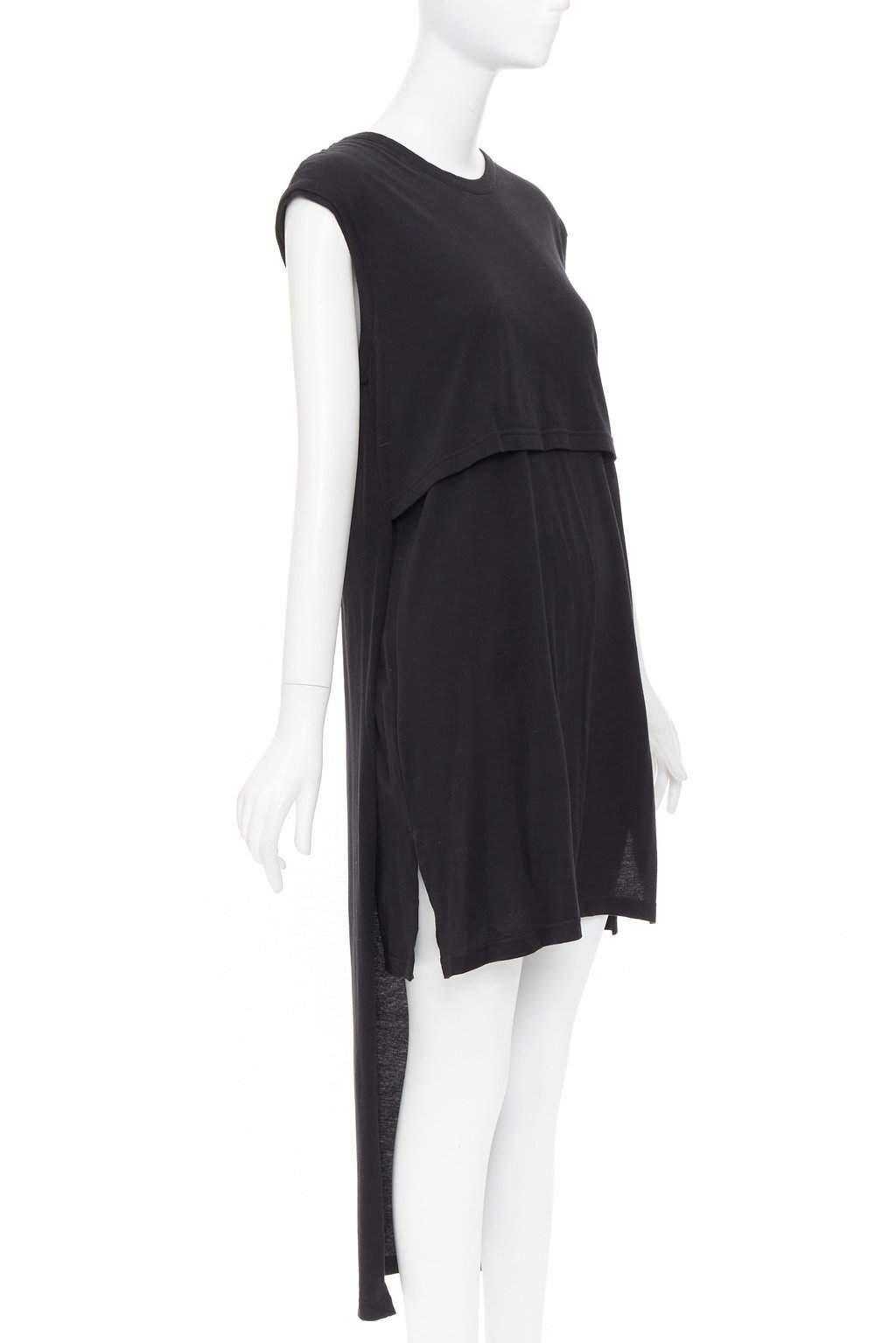 Ann Demeulemeester Black Cotton Dress Black Cotton Very good condition - Front View
