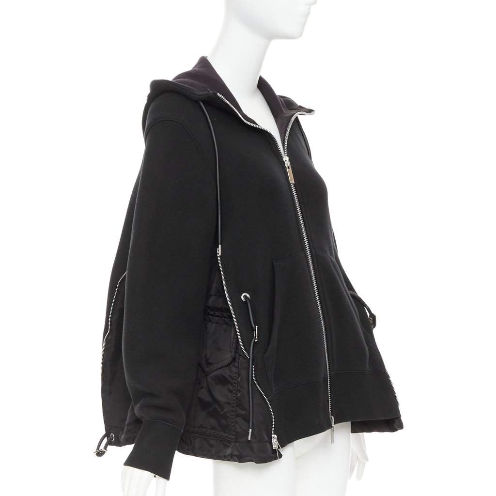 Sacai Black Cotton Knitwear Black Cotton Good condition - Front View