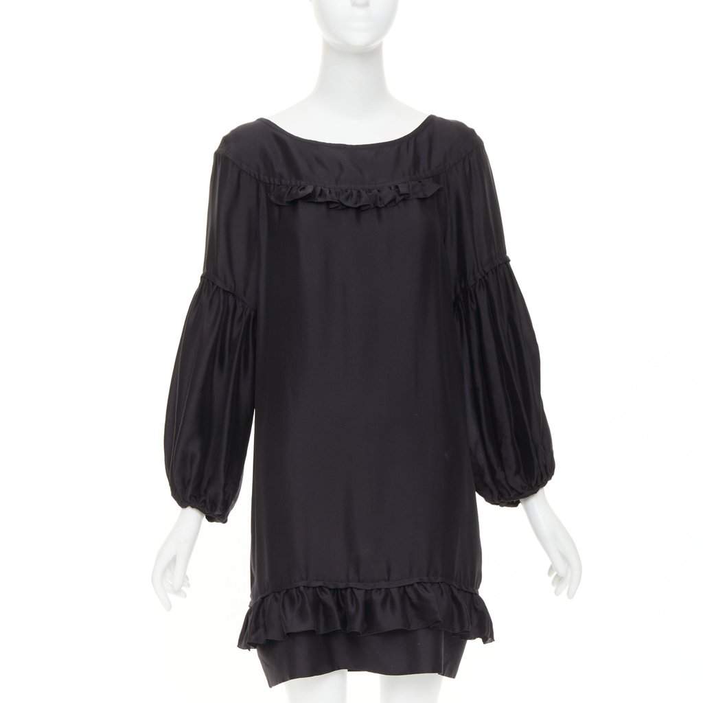 Stella McCartney Black Silk Dress Black Silk Good condition - Front View