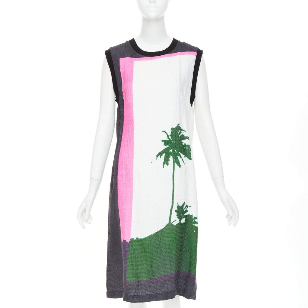 Dries Van Noten Pink Linen Dress Pink Linen Very good condition - Front View