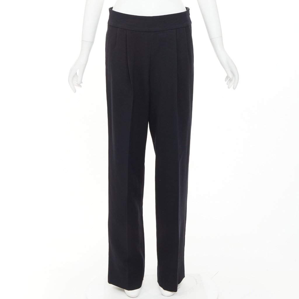 Dries Van Noten Black Wool Trouser Black Wool Good condition - Front View