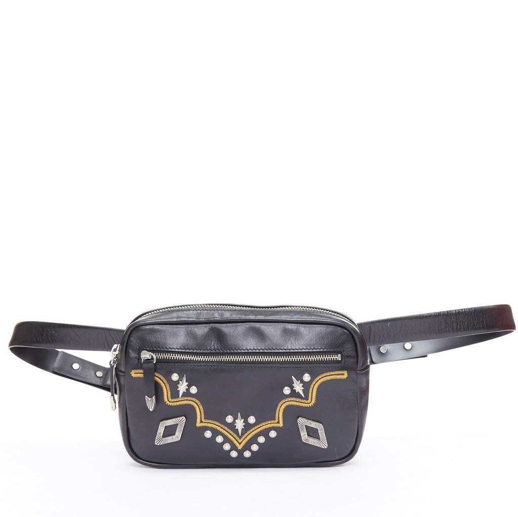 Toga Archives Colorblock Satchel Black Leather Fair condition - Front View