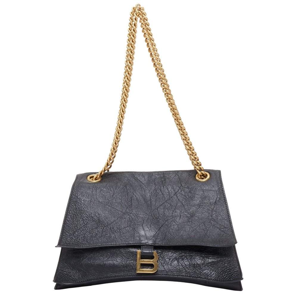 Balenciaga Crush Black Leather Good condition - Front View