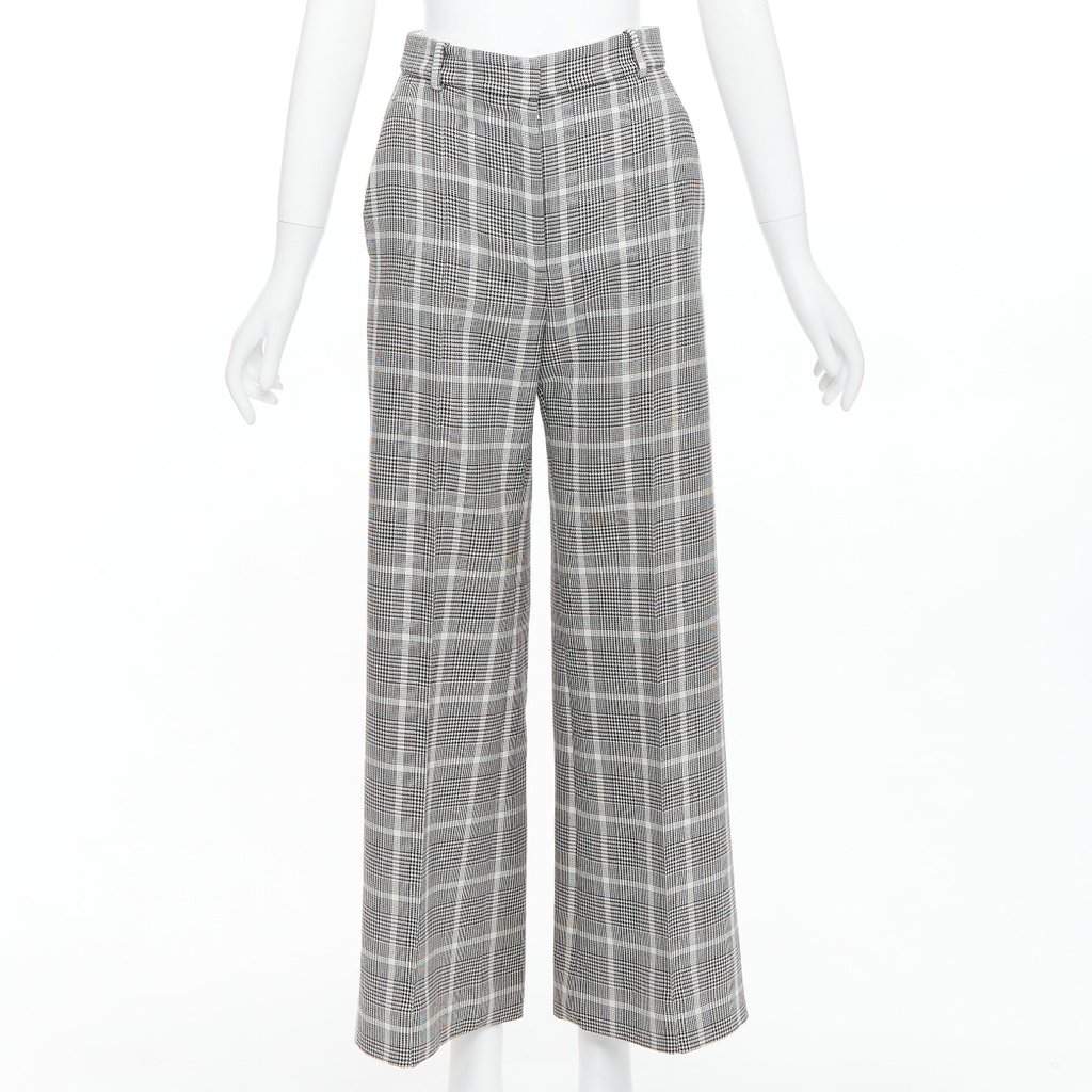 Stella McCartney Pleats Cropped Pants Grey Wool Very good condition - Front View