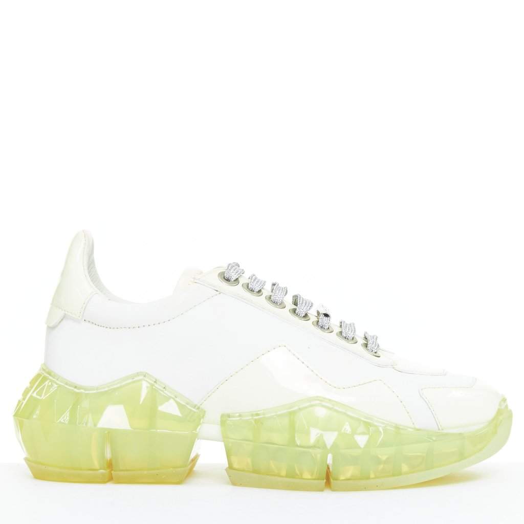 Jimmy Choo Diamond White Leather Good condition - Front View