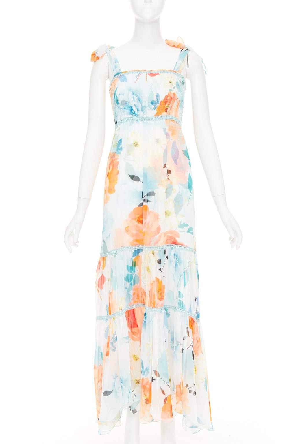 Unsigned MultiColor Viscose Dress MultiColor Viscose Very good condition - Front View