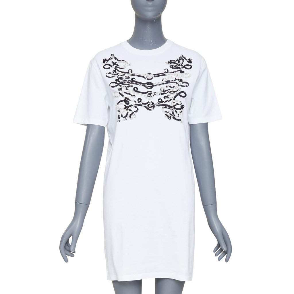 Hermès White Cotton Dress White Cotton Very good condition - Front View