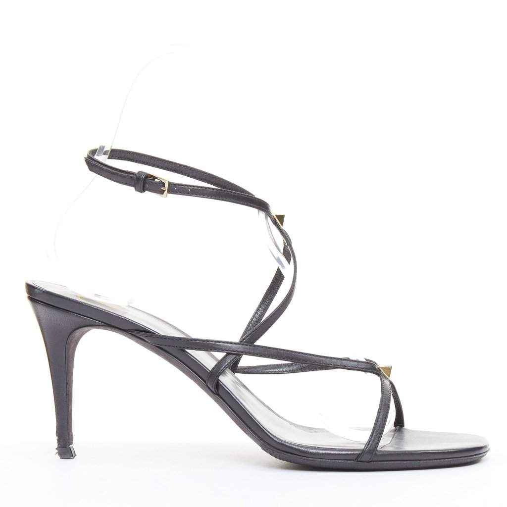 Valentino Garavani Rockstud Black Leather Fair condition - Front View