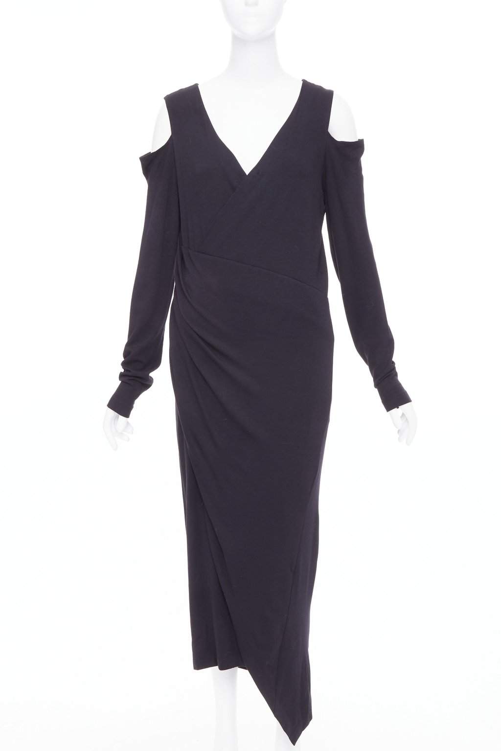 Donna Karan Black Viscose Dress Black Viscose Good condition - Front View