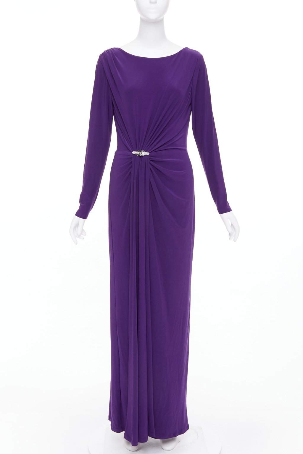 Ralph Lauren Purple Polyester Dress Purple Polyester Never worn, with tag - Front View