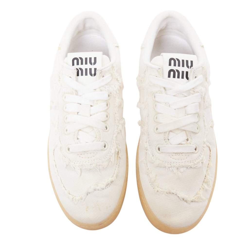 Miu Miu 5E325E_CSL_F0304_F_005 Beige Denim Good condition - Front View