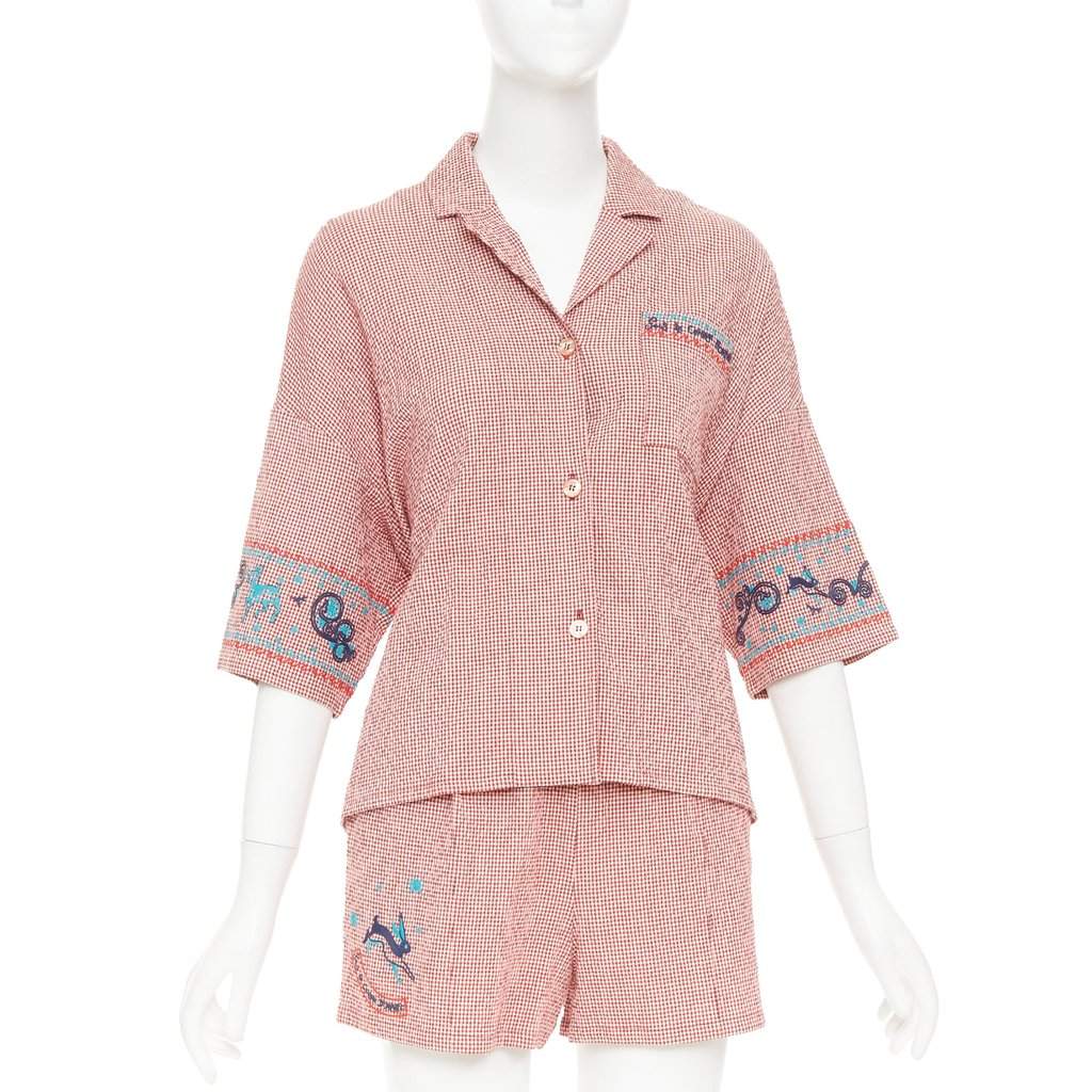 Hermès Red Cotton Top Red Cotton Very good condition - Front View