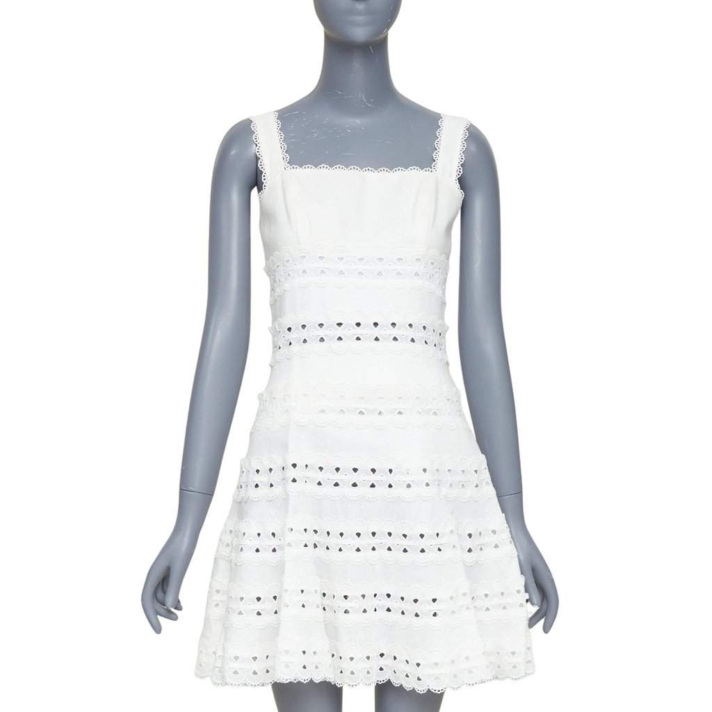Zimmermann White Linen Dress White Linen Very good condition - Front View