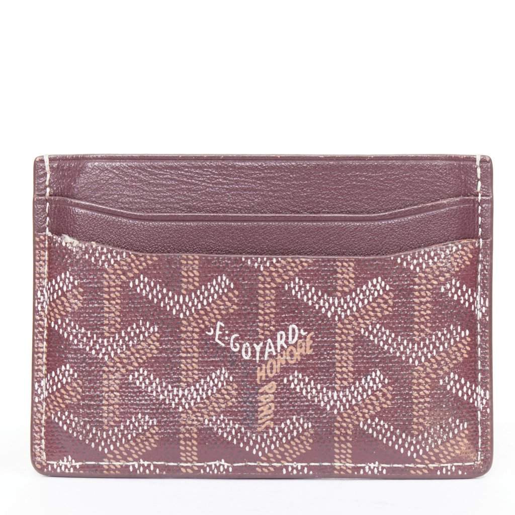 Goyard Burgundy Wallet Burgundy Very good condition - Front View