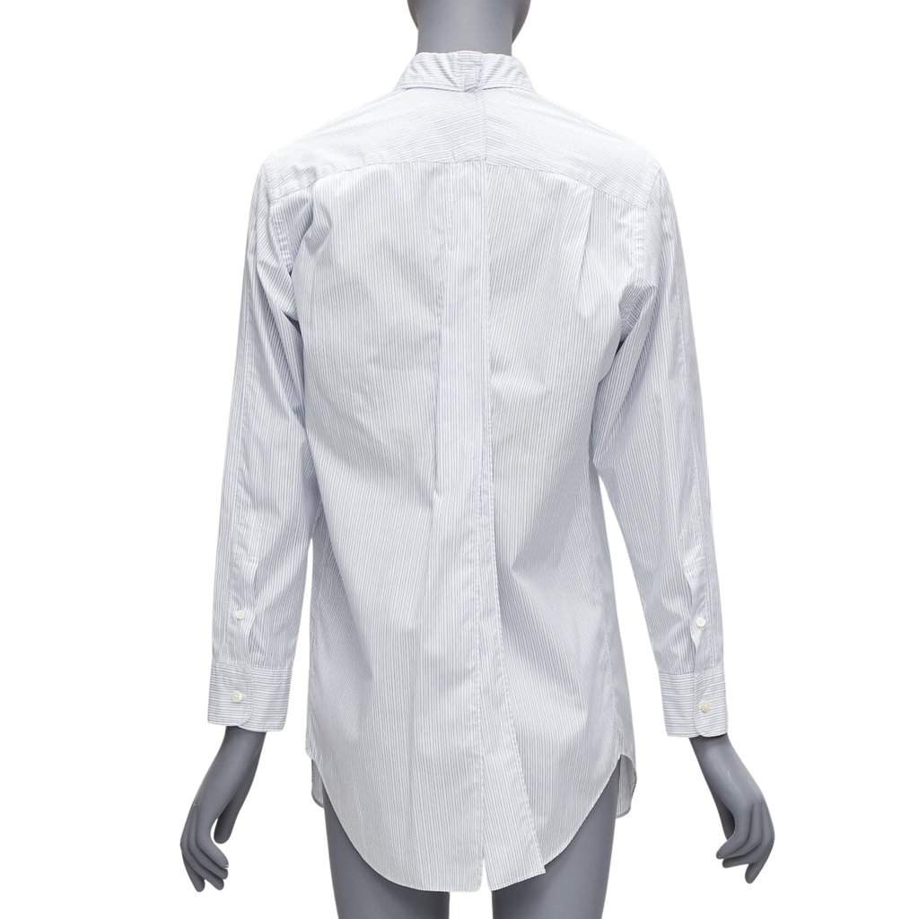 Junya Watanabe Pinstripe Split Shirt White Cotton Good - Front View