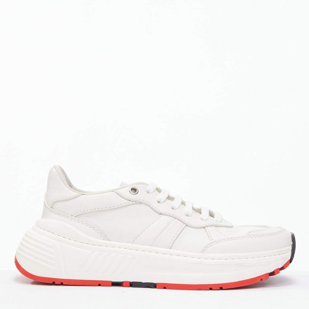 Bottega Veneta Speedster White Leather Good condition - Front View