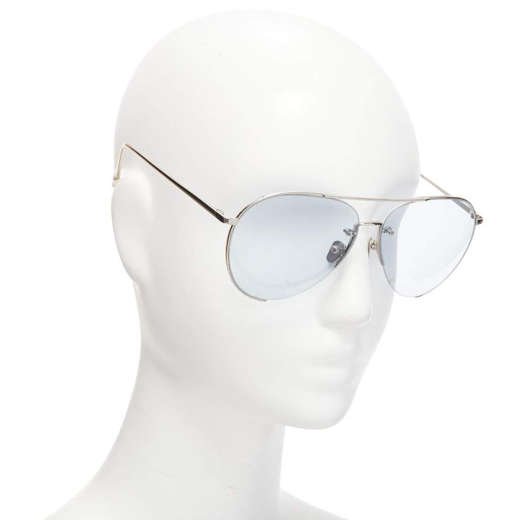 Linda Farrow LFL624/6 Silver Metal Very good condition - Front View