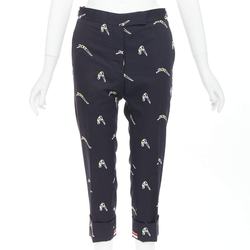 Thom Browne Navy Cotton Trouser Navy Cotton Very good condition - Front View