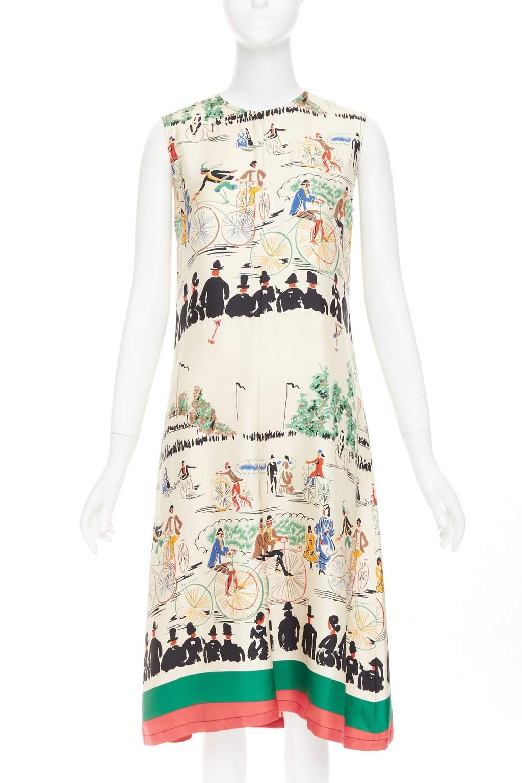 Celine Ecru Silk Dress Beige Silk Very good condition - Front View