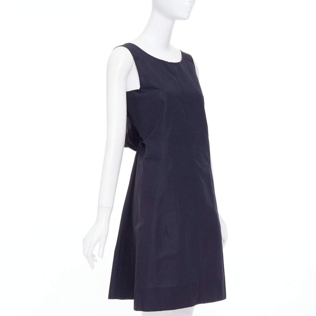 Marni Navy Cotton Dress Navy Cotton Very good condition - Front View