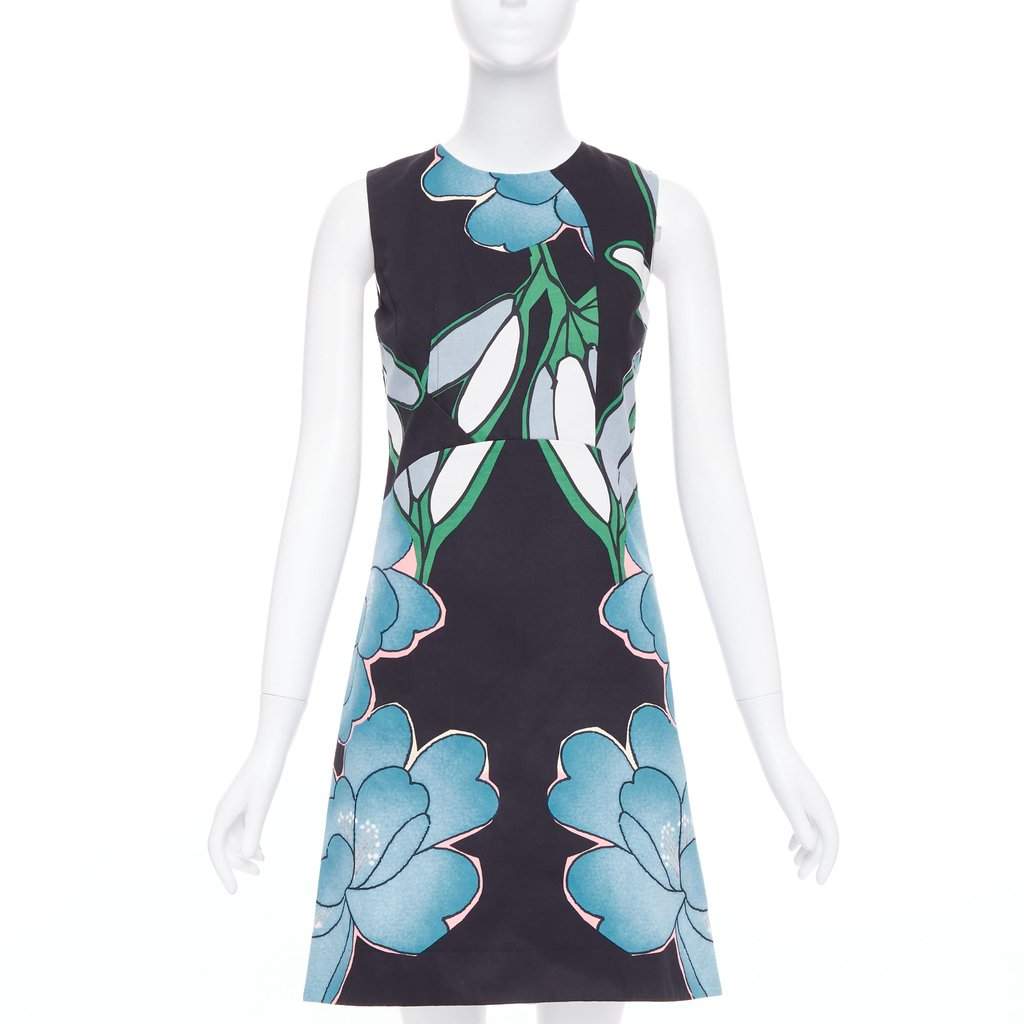 Marni Blue Cotton Dress Blue Cotton Very good condition - Front View