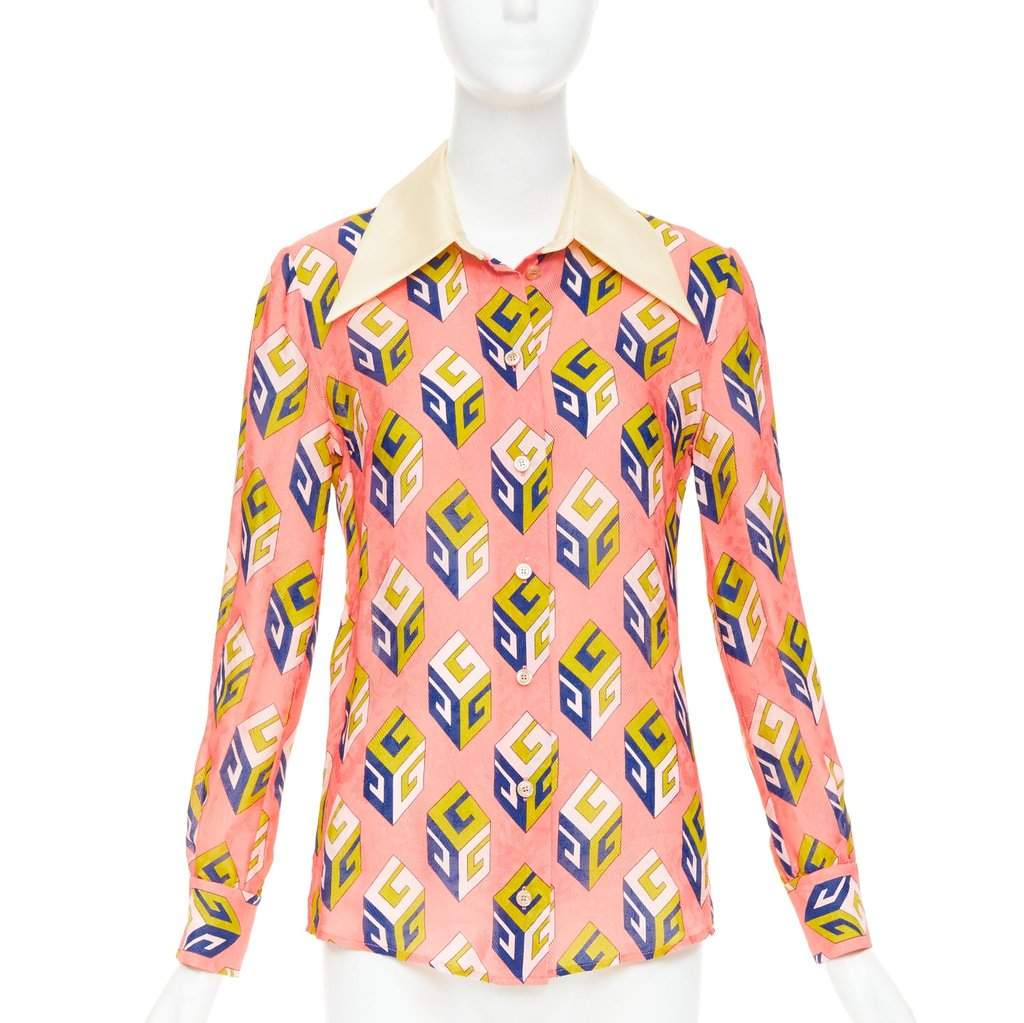 Gucci Pink Viscose Top Pink Viscose Very good condition - Front View