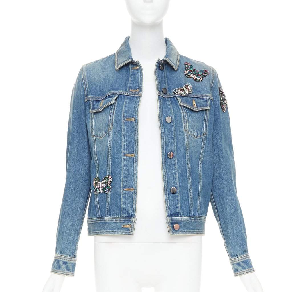 Valentino Garavani Blue Denim Jacket Blue Denim Very good condition - Front View