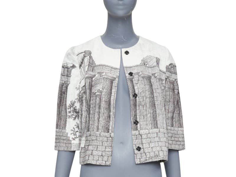 Dolce & Gabbana Ecru Linen Jacket Ecru Linen Fair condition - Front View