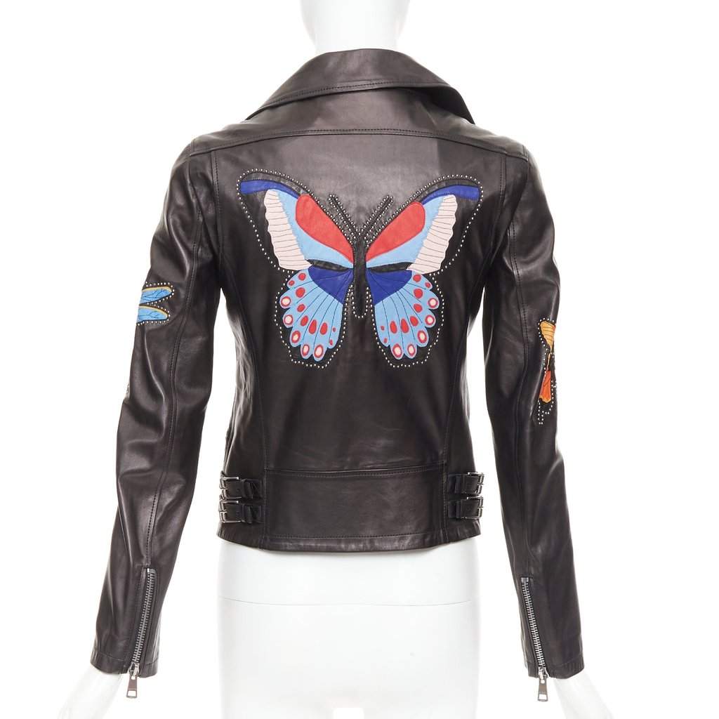 Gucci Black Leather Leather Jacket Black Leather Good condition - Front View