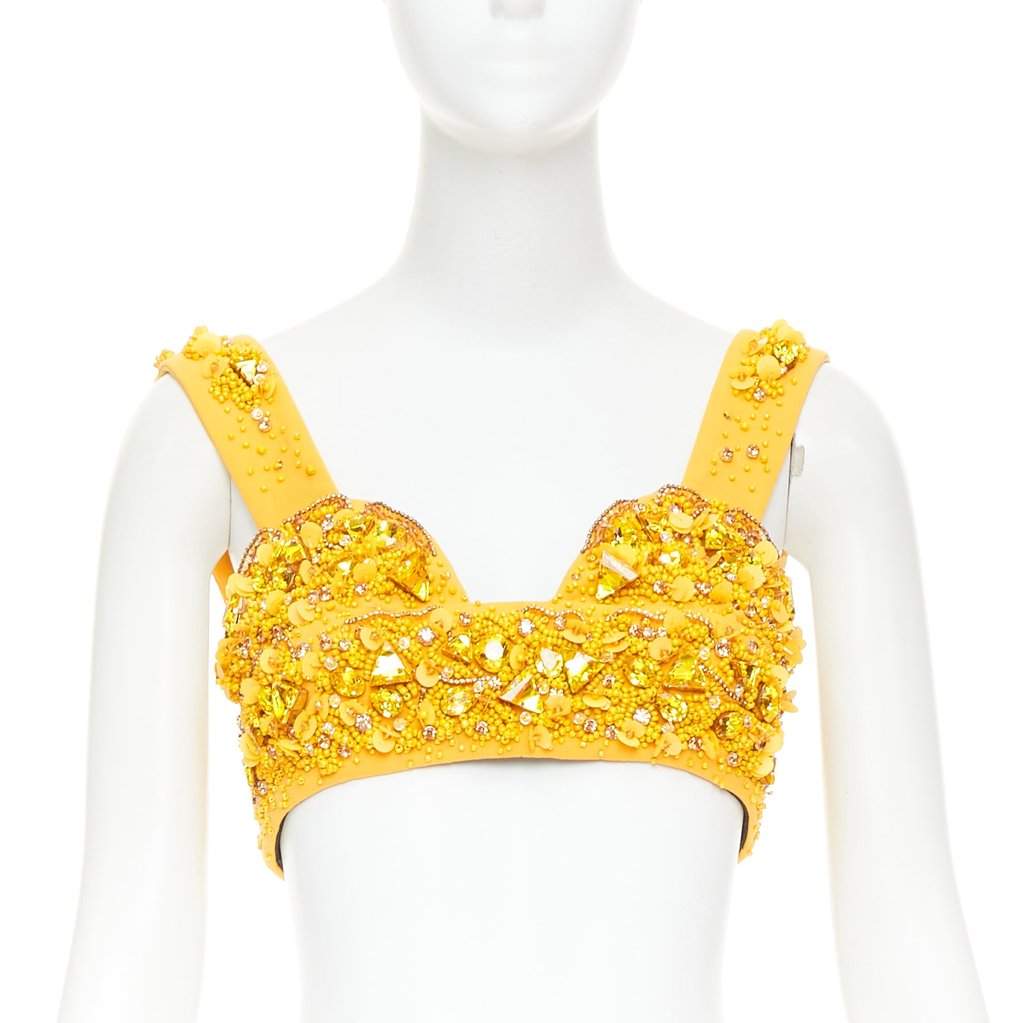 Prada Yellow Wool Top Yellow Wool Never worn, with tag - Front View