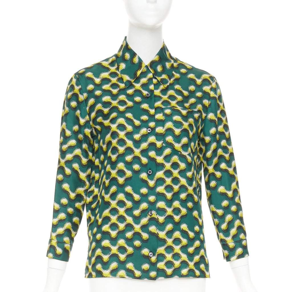 Prada Green Silk Top Green Silk Very good condition - Front View