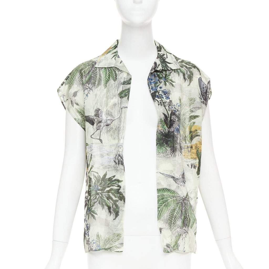 Dior Green Cotton Top Green Cotton Very good condition - Front View
