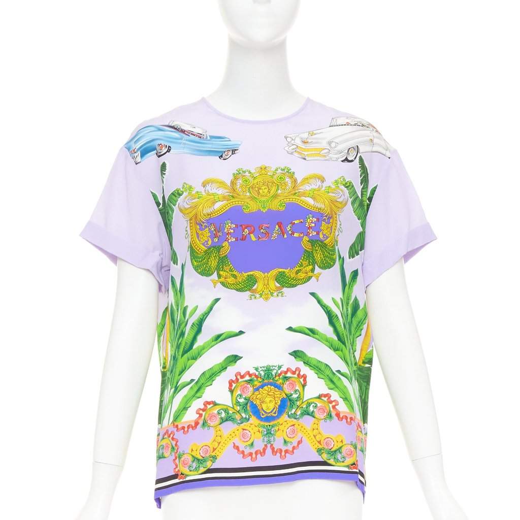 Versace Purple Silk Top Purple Silk Very good condition - Front View