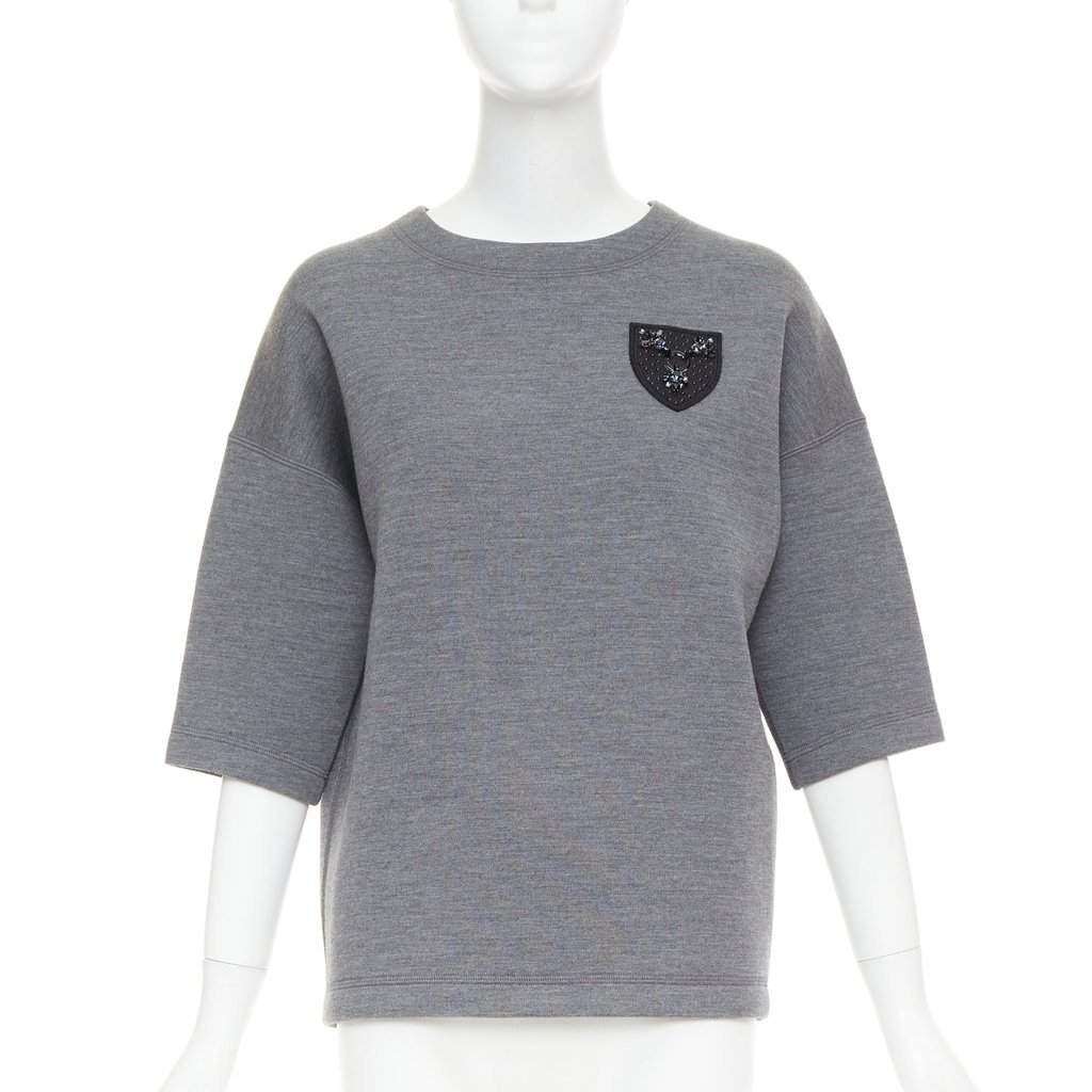 Dior Grey Wool Knitwear Grey Wool Very good condition - Front View