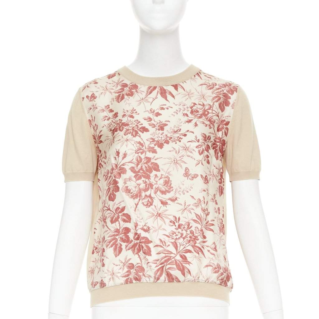 Gucci Beige Silk Knitwear Beige Silk Very good condition - Front View